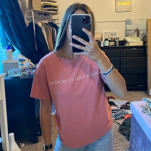 T shirt “I want a ticket to anywhere”